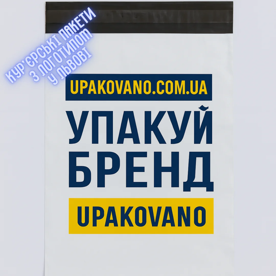 Кур'єрські пакети з логотипом у Львові — виготовлення від 100 штук