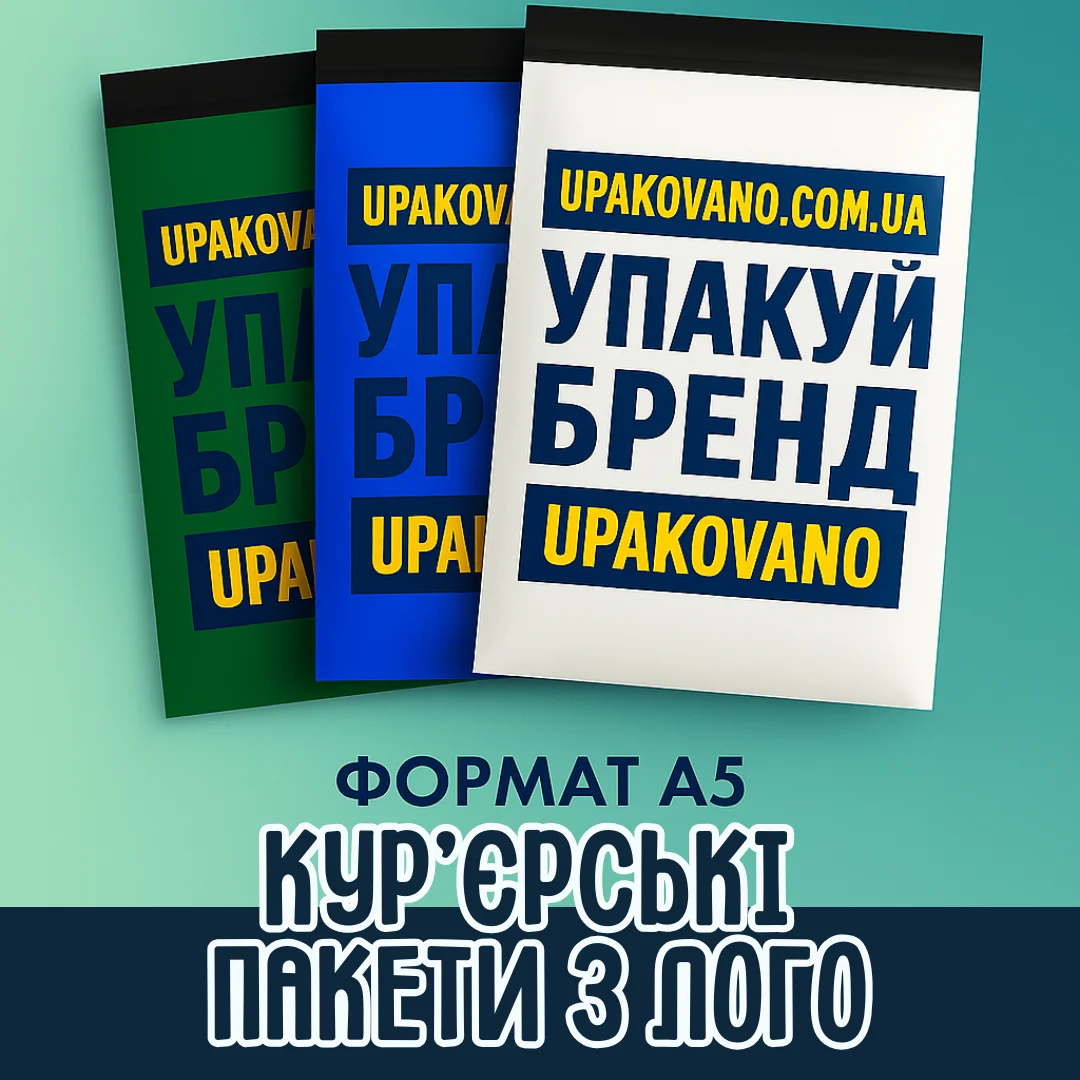 Брендовані кур’єрські пакети A5 — друк логотипу Кур’єрські пакети з логотипом формату А5