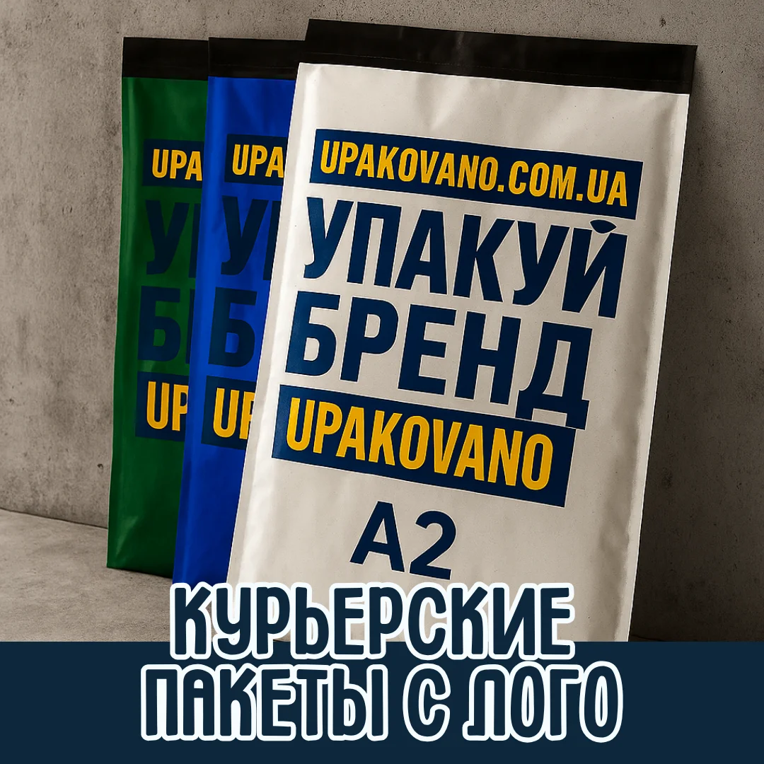 Упаковочные полиэтиленовые курьерские пакеты A2 с логотипом