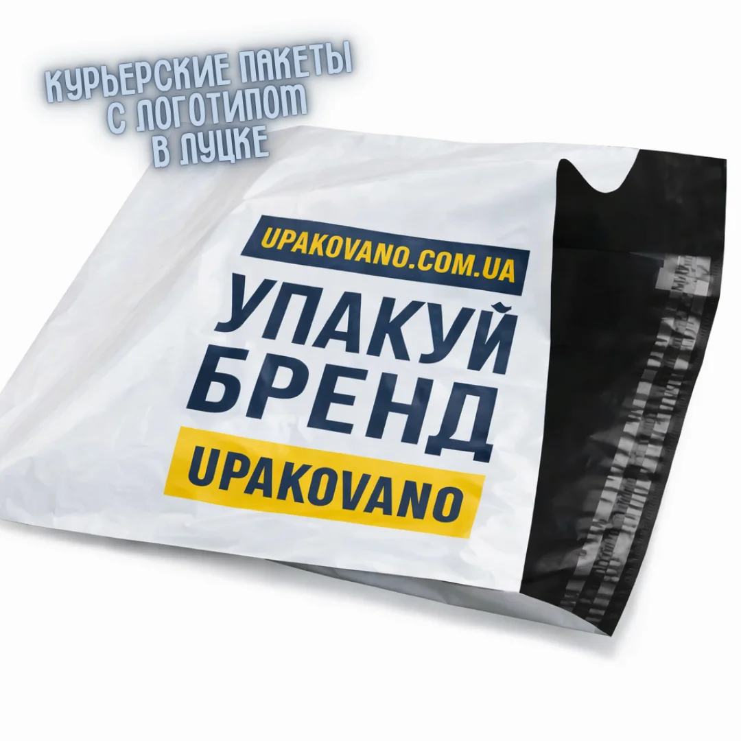 Курьерские пакеты с логотипом Луцк | Фирменная упаковка для доставки Полиэтиленовые курьерские пакеты с фирменным логотипом для отправки заказов