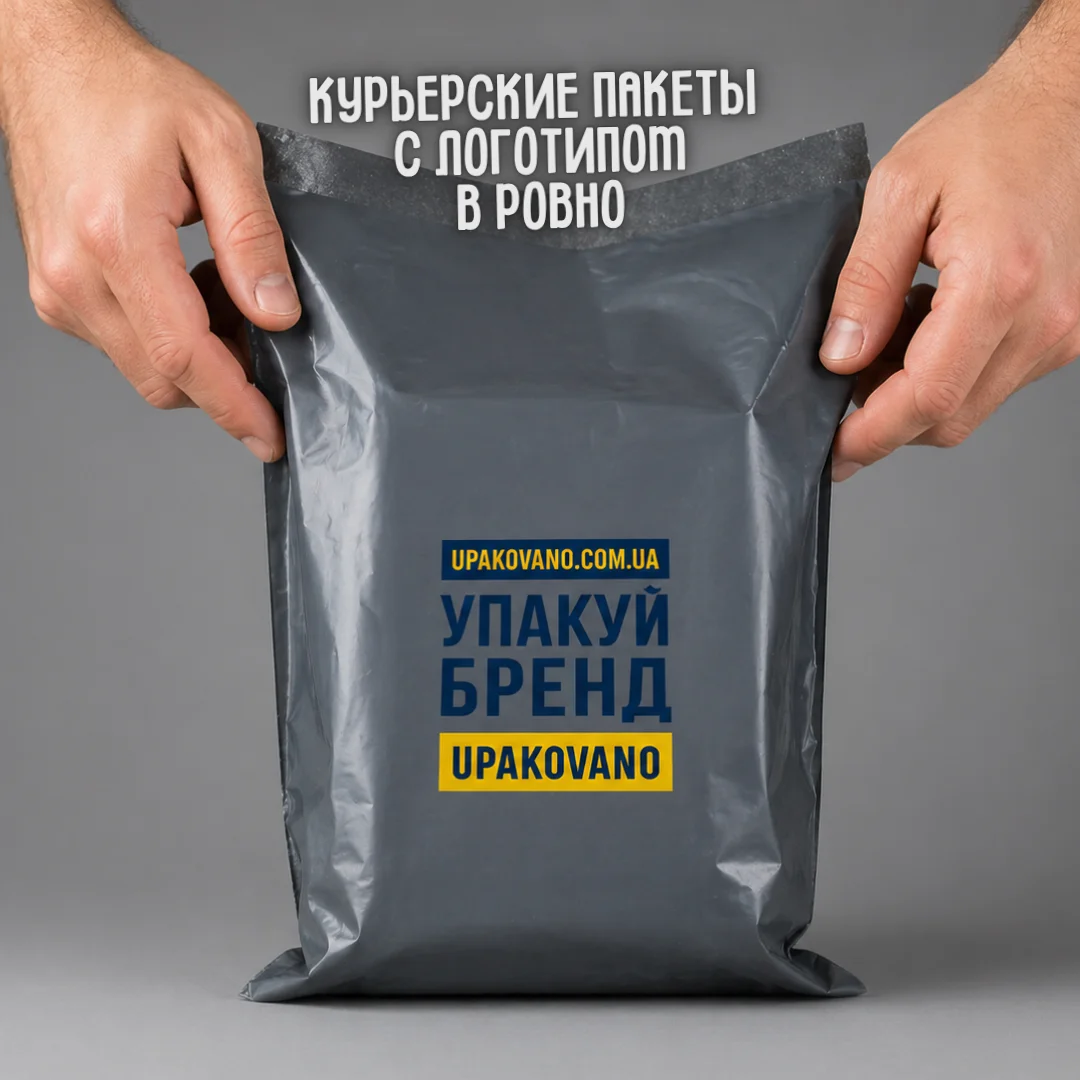 Курьерские пакеты с логотипом в Ровно - фирменная упаковка для отправки заказов Полиэтиленовые курьерские пакеты с логотипом в Ровно для аккуратной доставки товаров