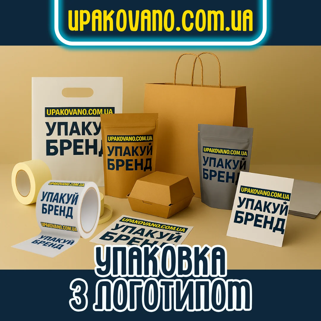 Приклад брендованої упаковки з логотипом Упаковка з логотипом для бренду