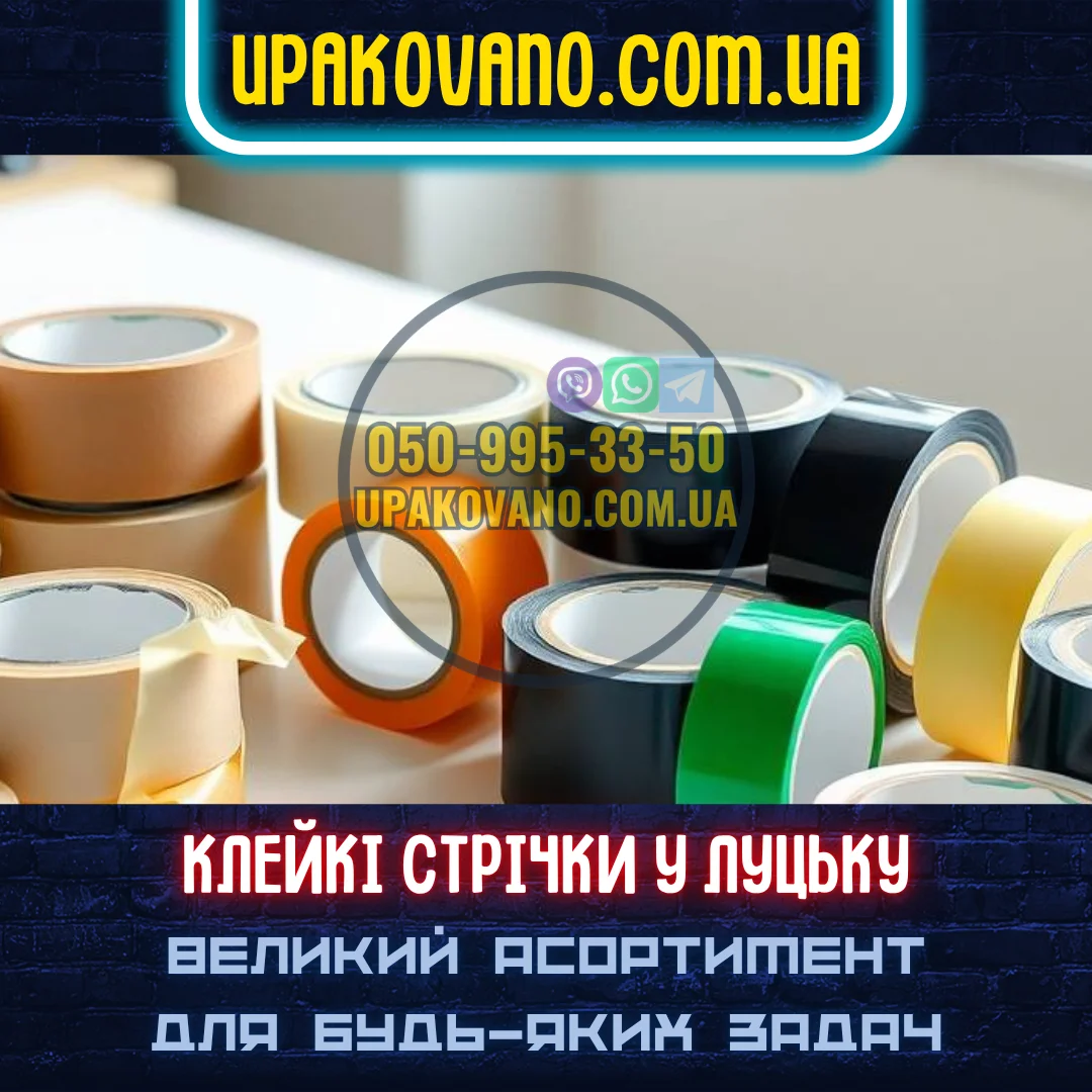 Купити скотч в Луцьку — всі можливі види та позиції Скотч в Луцьку — стрічки різного типу