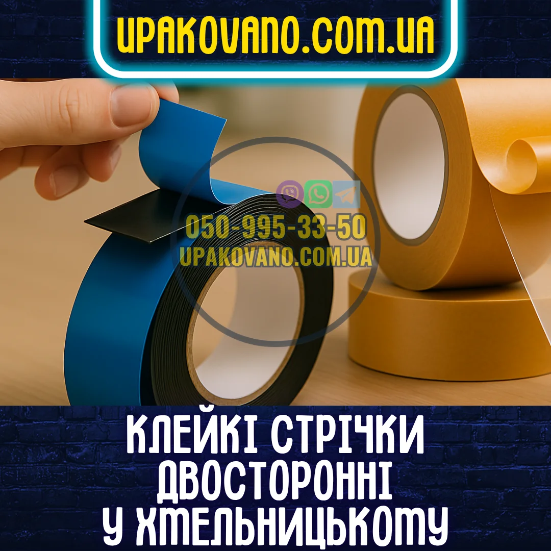 Купити двосторонній скотч у Хмельницькому — для монтажу без інструментів Скотч двосторонній Хмельницький — приклади стрічок за основою