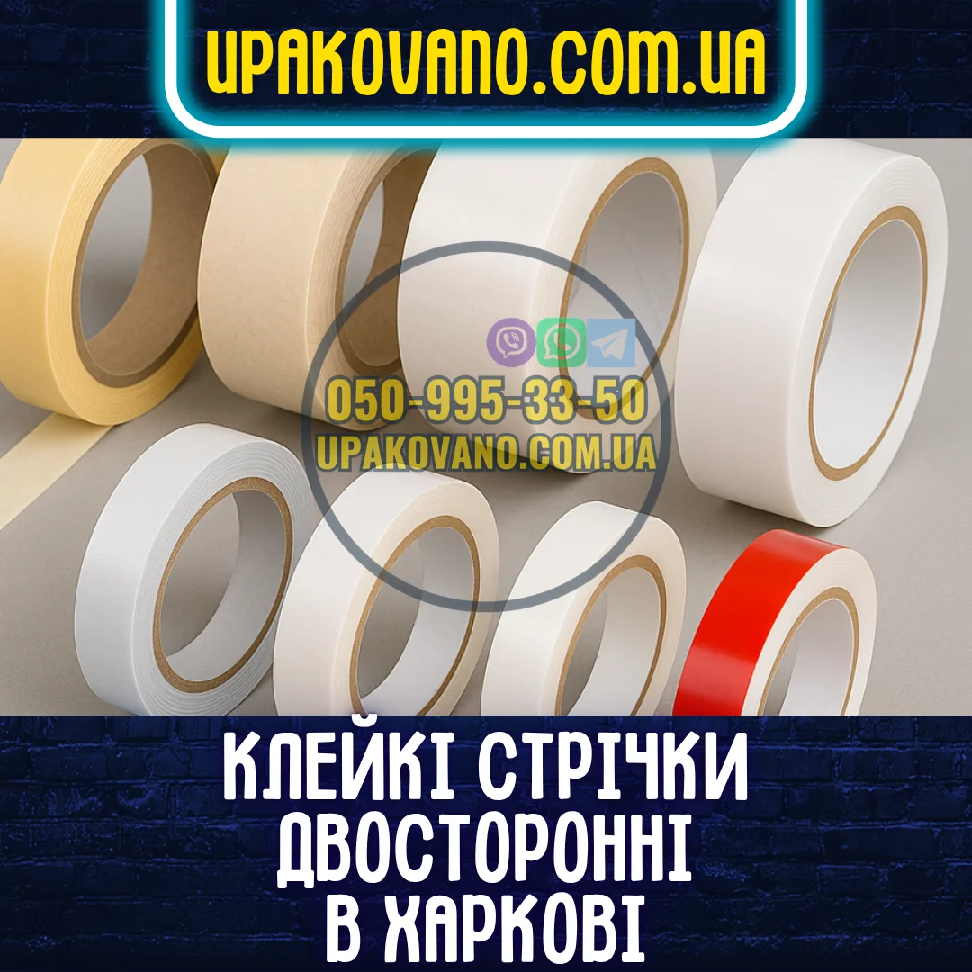 Купити скотч двосторонній у Харкові — технічне та побутове застосування Скотч двосторонній Харків — варіанти стрічок на фото
