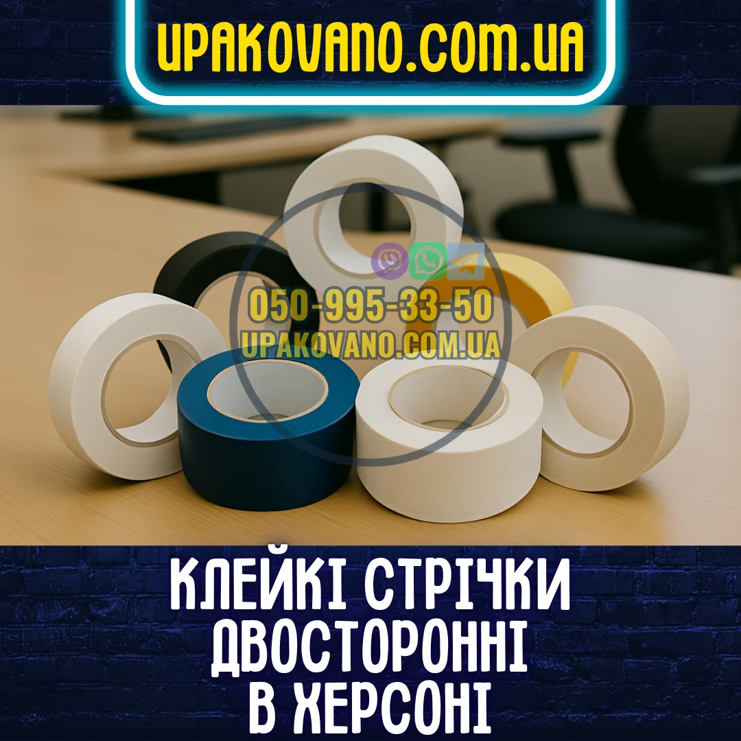 Купити двосторонній скотч у Херсоні — стрічки для точного кріплення Двосторонній скотч у Херсоні — прозорий, тканинний, спінений, паперовий, силіконовий