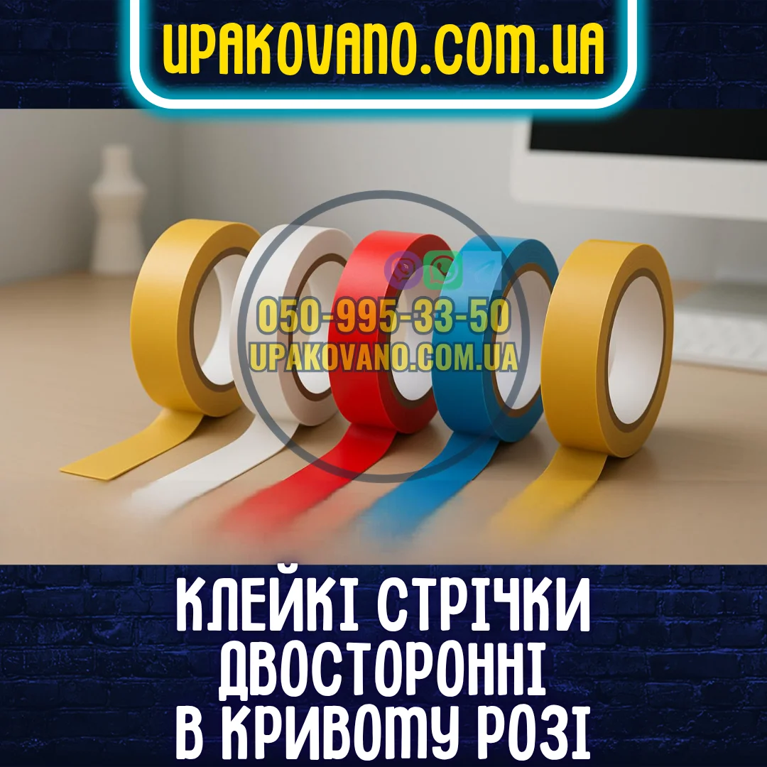Купити двосторонній скотч у Кривому Розі — під завдання будь-якої складності Скотч двосторонній Кривий Ріг — приклади стрічок за типом основи