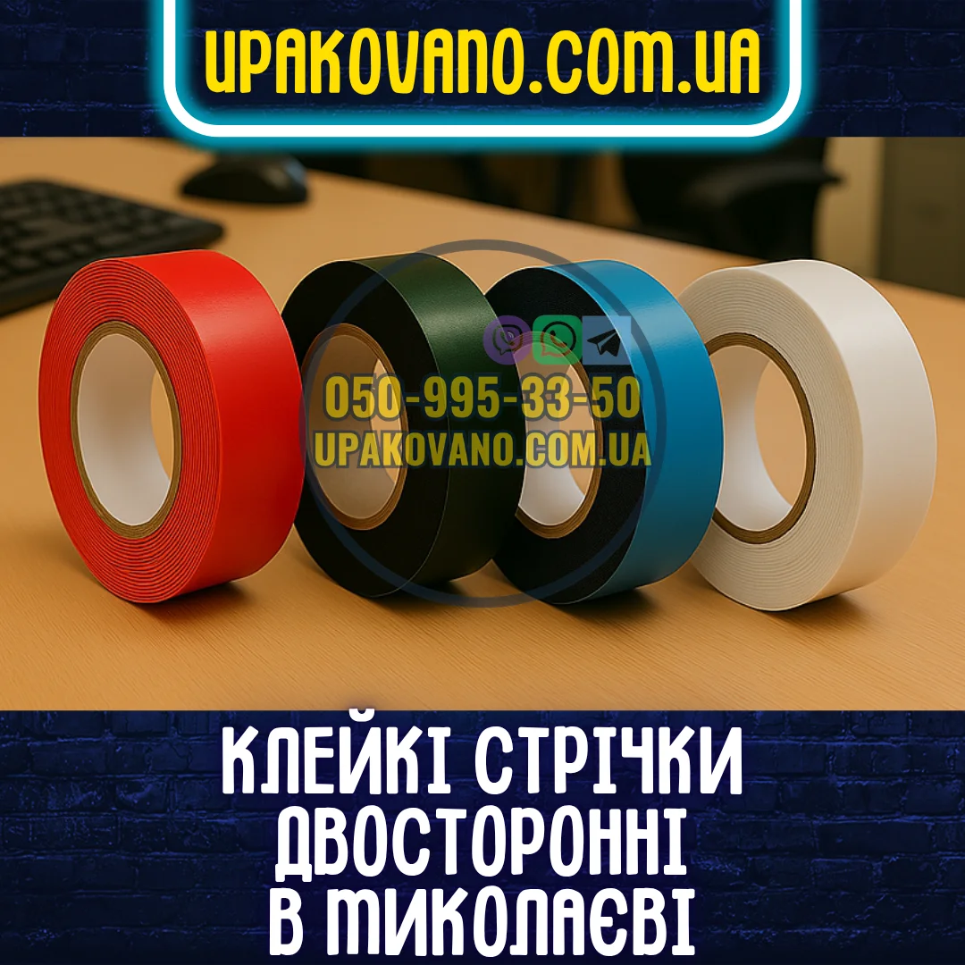 Купити скотч двосторонній у Миколаєві — якісний асортимент Види двостороннього скотчу в Миколаєві