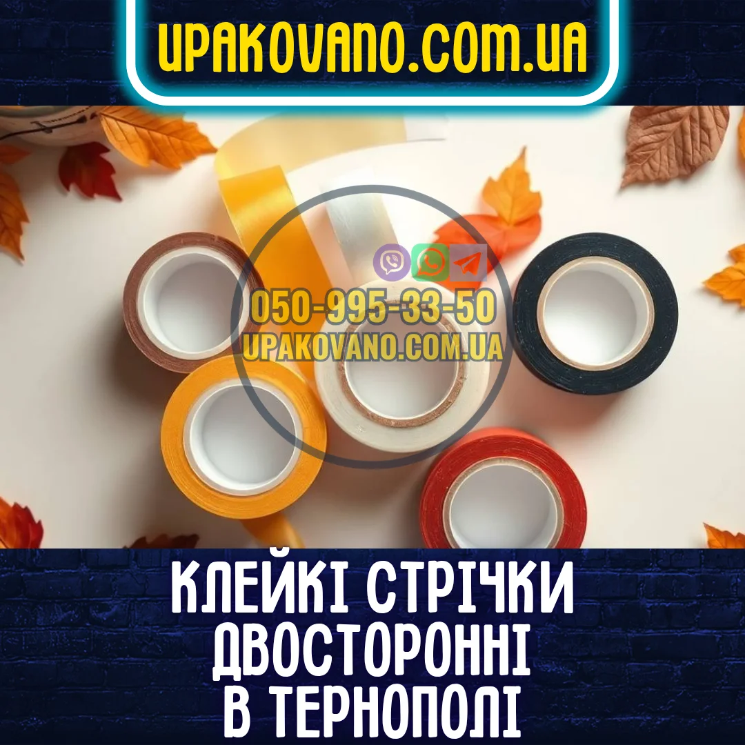 Скотч двосторонній Тернопіль — монтажні стрічки у варіантах