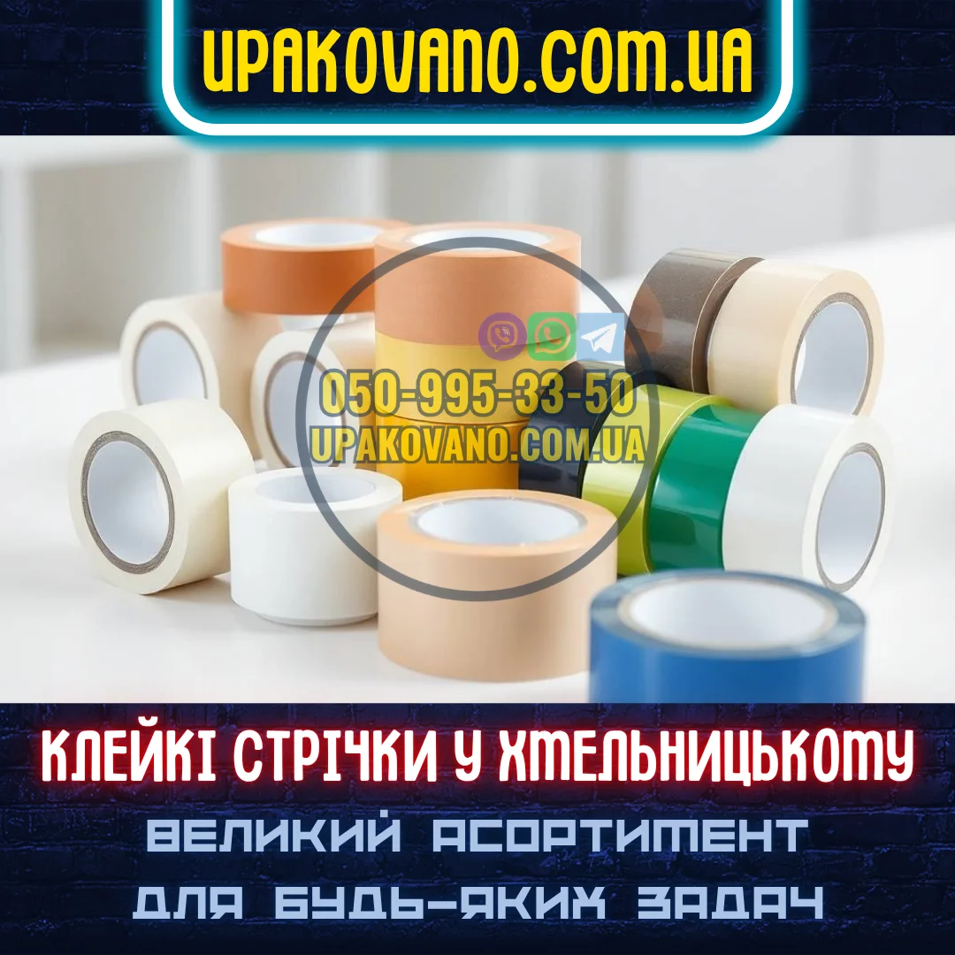 Купити скотч у Хмельницькому — пакування, монтаж, виробництво, офіс Скотч у Хмельницькому — стрічки різного призначення