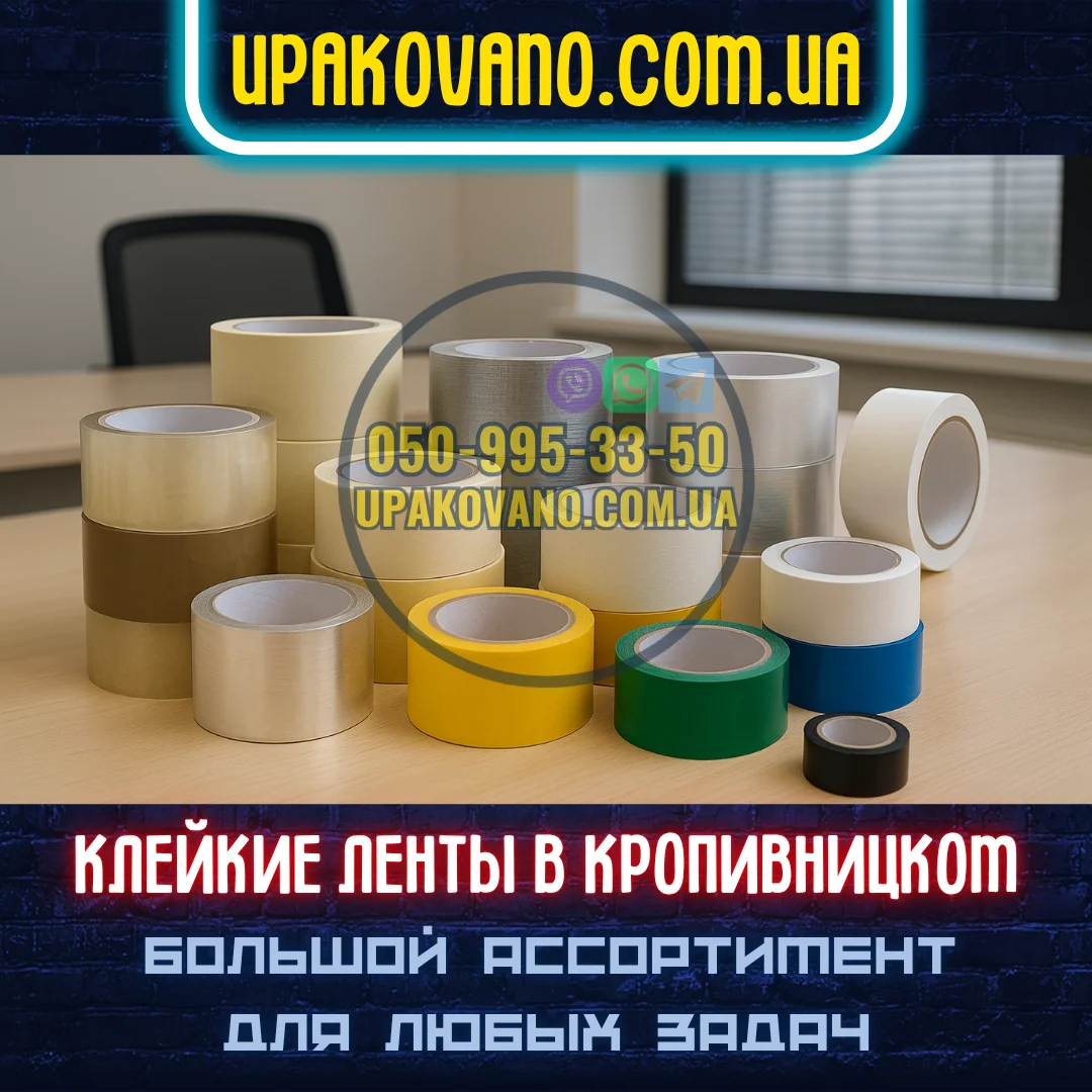 Купить скотч в Кропивницком — большой ассортимент и доступные цены Скотч в Кропивницком разных видов — упаковочный, двухсторонний, малярный и др.