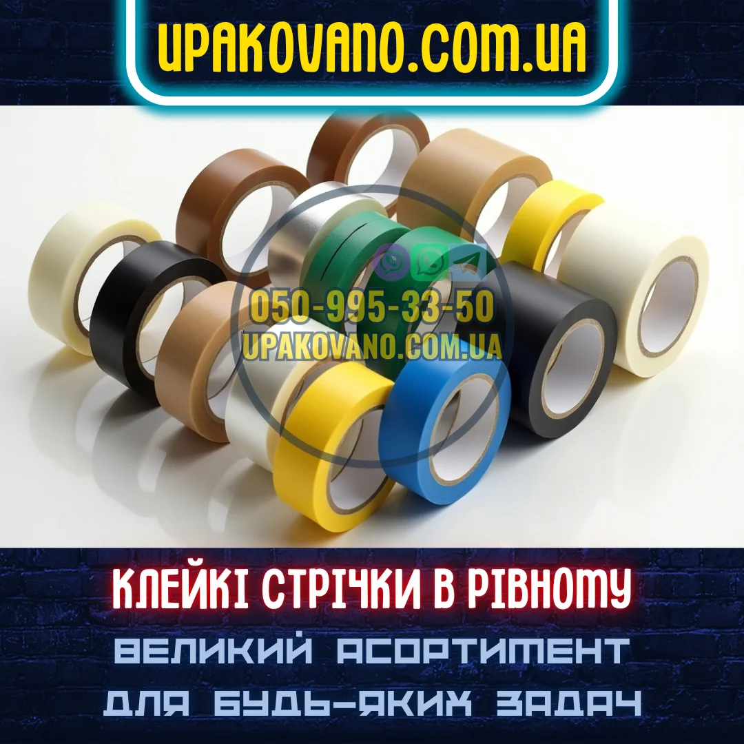 Купити скотч у Рівному — повний перелік типів Скотч у Рівному — фото стрічок у продажу